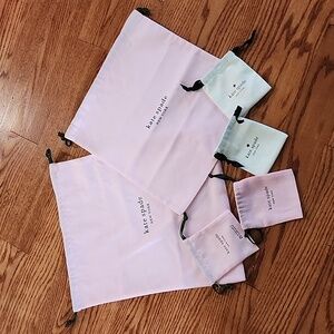 New Kate spade 2 dust bags and 4 jewelry pouches